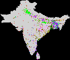 South Asia rice map (2000-2001)