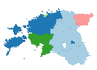 Estonia Parliamentary Elections by District (2007-2019)
