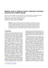 Database study of turbulent electron temperature fluctuation measurements at ASDEX Upgrade