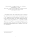 Replication Data for: "Polarization and the Religious Floating Voter: Exploring Mechanisms for the Decline"
