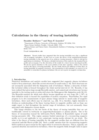 Calculations in the theory of tearing instability