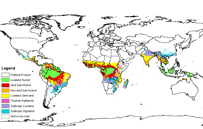 Global Climate Regions for Cassava