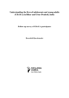 UDAYA, Adolescent Survey, Bihar and Uttar Pradesh, 2018–19