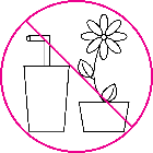 03_Pictogram_No_drink_food_plants_near_collections