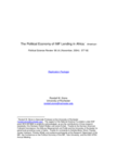 Replication data for: The Political Economy of IMF Lending in Africa.  American Political Science Review, 2004
