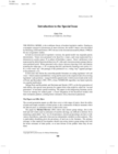 Introduction to the Special Issue