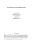 Replication data for: Reconsidering the Measurement of Political Knowledge