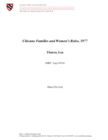 Chicano Families and Women's Roles, 1977