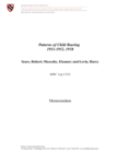 Patterns of Child Rearing, 1951-1958