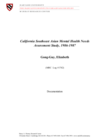 California Southeast Asian Mental Health Needs Assessment Study, 1986-1987