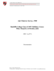 Life Patterns Survey, 1980