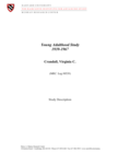 Young Adulthood Study, 1939-1967