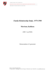 Family Relationships Study, 1979-1990