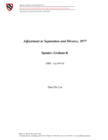 Adjustment to Separation and Divorce, 1977
