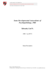 Some Developmental Antecedents of Psychopathology, 1965