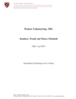 Women Volunteering, 1984