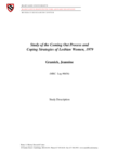 Study of the Coming Out Process and Coping Strategies of Lesbian Women, 1979