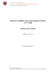 Patterns of Midlife Career Development Project, 1977-1980