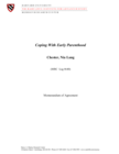 Coping with Early Parenthood, 1979-1984