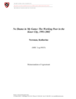 No Shame in My Game: The Working Poor in the Inner City, 1993-2002