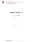 Women in Public Office, 1977