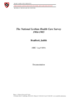 National Lesbian Health Care Survey, 1984-1985