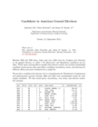Candidates in American General Elections