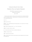 Replication data for: Dissolution Threats and Legislative Bargaining