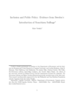 Replication data for: Inclusion and Public Policy: Evidence from Sweden's Introduction of Noncitizen Suffrage
