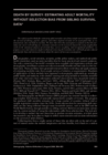 Replication data for: Death by Survey: Estimating Adult Mortality without Selection Bias from Sibling Survival Data