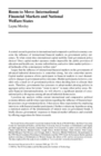 Replication data for: Room to Move: International Financial Markets and National Welfare States
