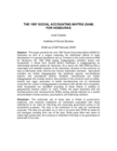 A 1997 Social Accounting Matrix for Honduras