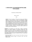 A 1999 Social Accounting Matrix (SAM) for Uganda