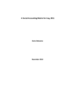 Iraq Social Accounting Matrix, 2011