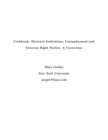Replication data for: Electoral Institutions, Unemployment and Extreme Right Parties: A Correction