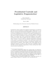 Replication data for: Presidential Coattails and Legislative Fragmentation