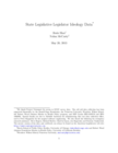 Individual State Legislator Shor-McCarty Ideology Data