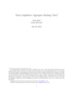 July 2014 Update: Aggregate Data for Ideological Mapping of American Legislatures