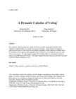 Replication data for: A Dynamic Calculus of Voting