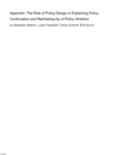 Replication Data for: "The Role of Policy Design in Policy Continuation and Ratcheting-Up of Policy Ambition"