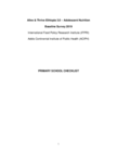 A&T Ethiopia Adolescent Nutrition Baseline Survey 2019: Primary School