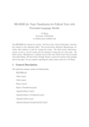 Replication Data for: Topic Classification for Political Texts with Pretrained Language Models