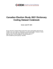 2021 Canadian Election Study (CES)