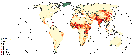 Global goats distribution in 2015 (5 minutes of arc)