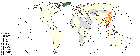 Global ducks distribution in 2015 (5 minutes of arc)
