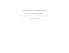 GLD Malawi Member of Parliament Survey Dataset