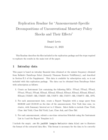 Replication data for: Announcement-Specific Decompositions of Unconventional Monetary Policy Shocks and Their Effects