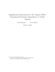 Replication Data for: The Tripwire Effect: Experimental Evidence Regarding U.S. Public Opinion