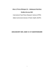 A&T Ethiopia Adolescent Nutrition Endline Survey 2021: Parent