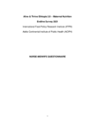 A&T Ethiopia Maternal Nutrition Endline Survey 2021: Nurse-Midwife
